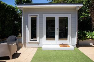 A contemporary tiny backyard cottage